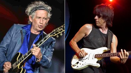 Keith Richards and Jeff Beck