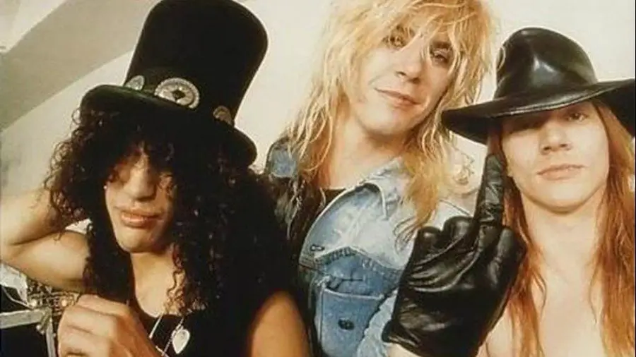 Duff, Slash and Axl